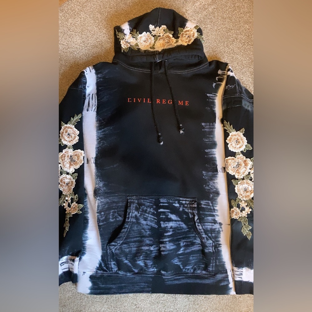 Civil regime roses hoodie